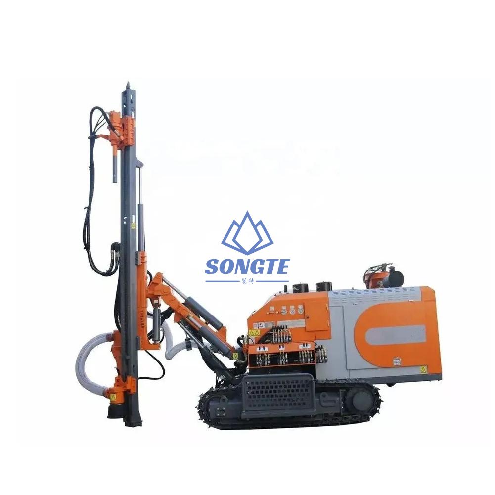 SD-535 With Built-in Air Compressor Crawler Air DTH Hammer Rig For Quarry Drilling