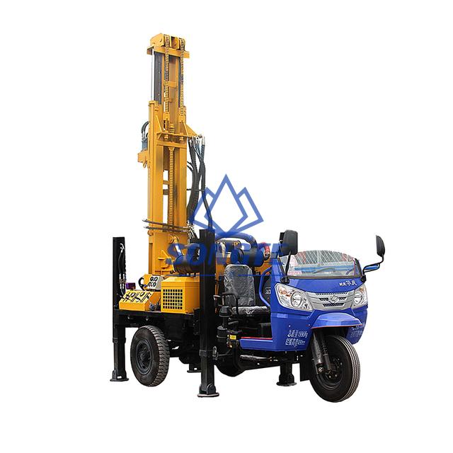 200m Tricycle Mounted Water Drilling Machine (SW-200SL)